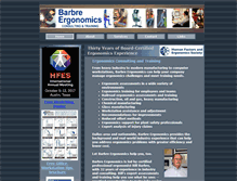 Tablet Screenshot of barbre-ergonomics.com